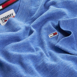 maglia tommy DM0DM10920P01 TJM SLUB GRINDLE SWEATER Liberty blue