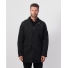 Cappotto uomo nero Yes Zee con gilet interno