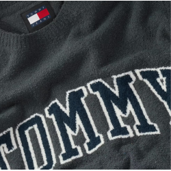 tommy hilfiger uomo Pullover in boucle carbone