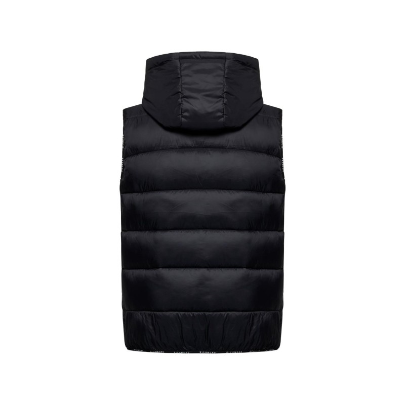 RICHMOND PADDED GILET con cappuccio JACKET  BLACK