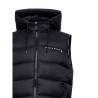 RICHMOND PADDED GILET con cappuccio JACKET  BLACK