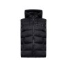 RICHMOND PADDED GILET con cappuccio JACKET  BLACK