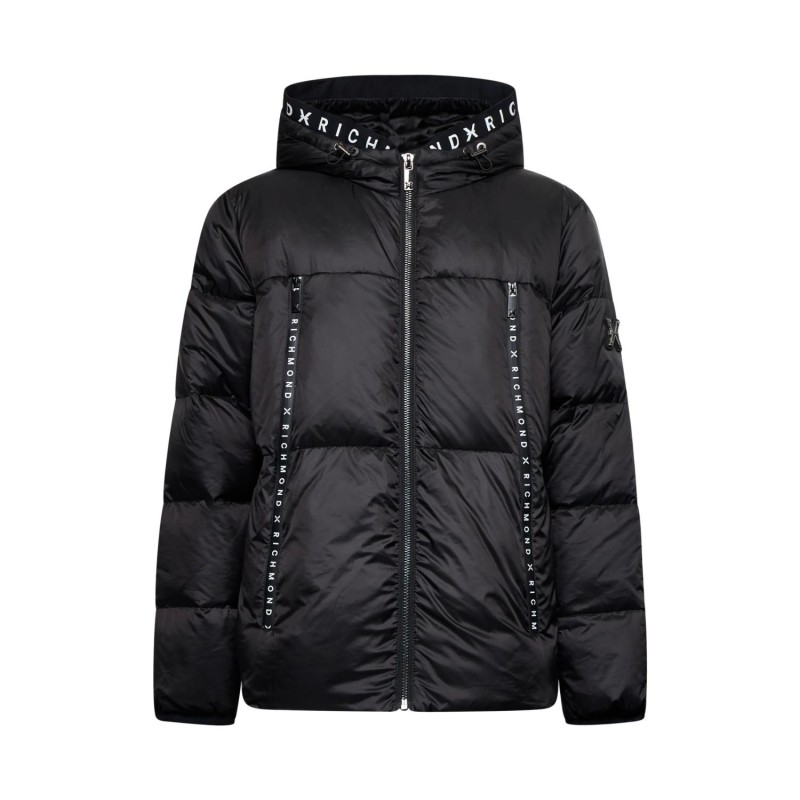 Giubbotto Richmond IMBOTTITA in piuma UMA25136PI HB NERO