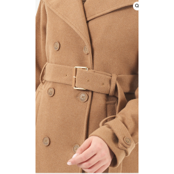 yeszee cappotto donna doppiopetto con gilet staccabile