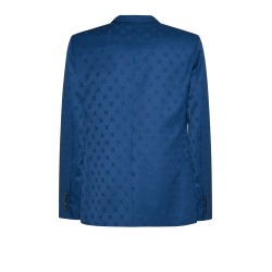 Giacca monopetto Richmond navy/logo