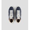 Sneaker Alexander Smith College Uomo in pelle blu e tallone bianco