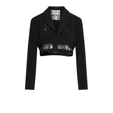 RICHMOND DONNA GIACCA VORDEN (CROP) UWP26057GC HB NERO