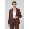 Markup tailleur  misto viscosa cacao