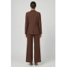 Markup tailleur  misto viscosa cacao