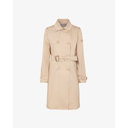 Trench in cotone doppiopetto beige