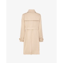 Trench in cotone doppiopetto beige