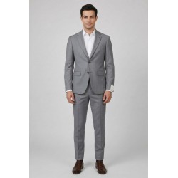 Markup abito monopetto grigio