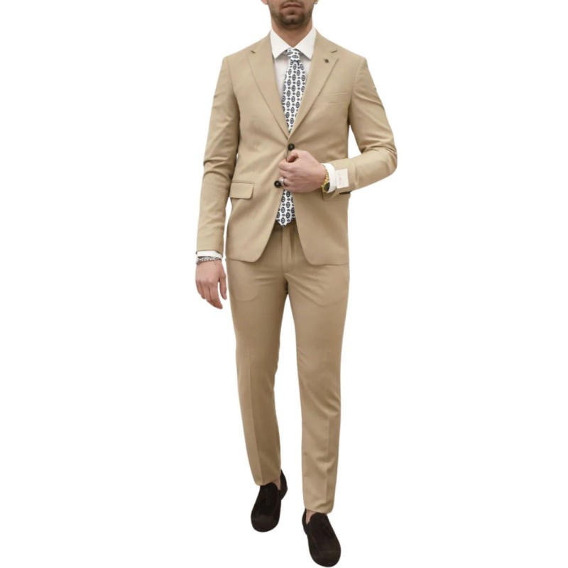 Markup abito monopetto beige