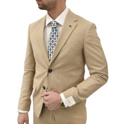 Markup abito monopetto beige