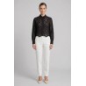 Markup camicia cropped in pizzo sangallo MW1630014