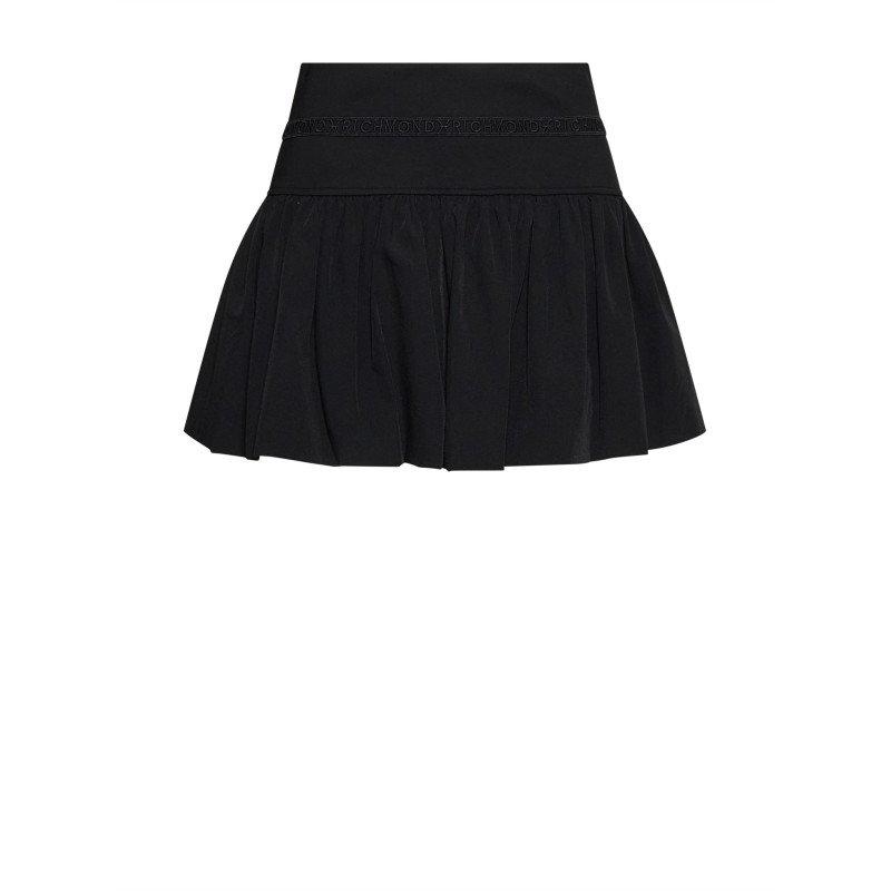 Gonna RICHMOND mini nera plissettata