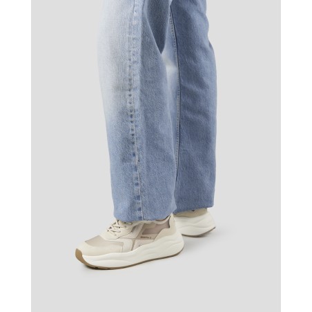 Sneaker donna Alexander Smith Horizon Donna in rip-stop semi-trasparente beige e dettagli in pelle