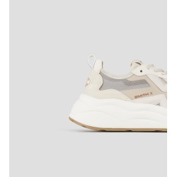 Sneaker donna Alexander Smith Horizon Donna in rip-stop semi-trasparente beige e dettagli in pelle
