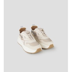 Sneaker donna Alexander Smith Horizon Donna in rip-stop semi-trasparente beige e dettagli in pelle