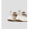 Sneaker donna Alexander Smith Horizon Donna in rip-stop semi-trasparente beige e dettagli in pelle
