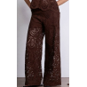 Pantapalazzo donna MARKUP pizzo cacao