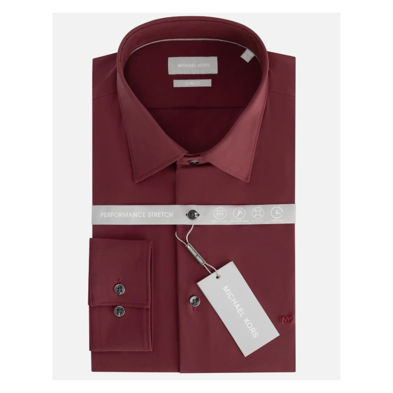 Michael Kors uomo Camicia Performance burgundy