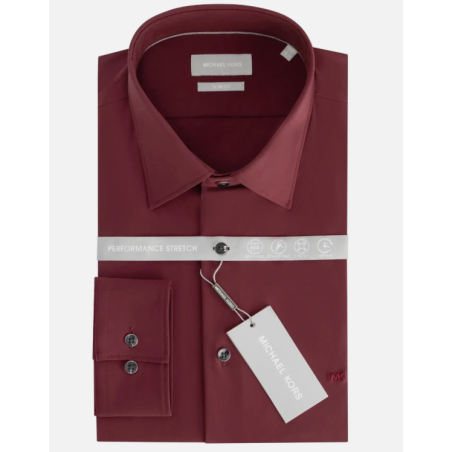 Michael Kors uomo Camicia Performance burgundy