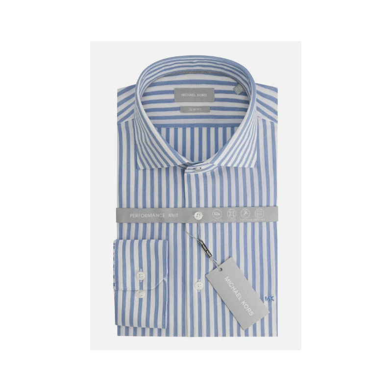Camicia Uomo michael kors MK0DS01680-blu-light