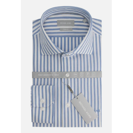 Camicia Uomo michael kors MK0DS01680-blu-light