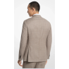 Blazer in flanella di misto lana a righe