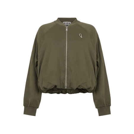 Felpa cardigan Richmond UWA26029FE GREEN