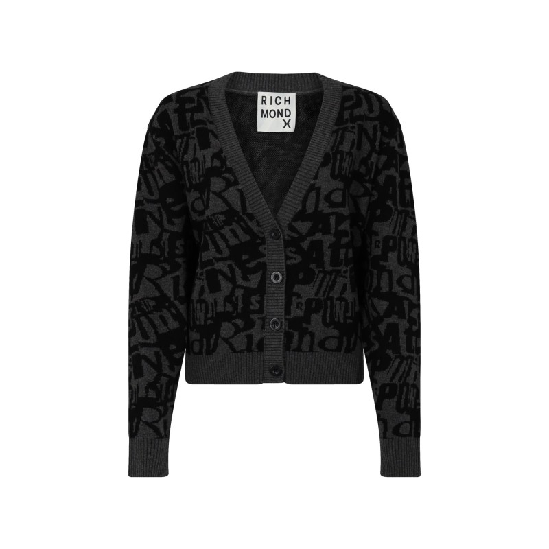 CARDIGAN LOGO UWA26053CD GD GREY