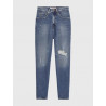 JEANS DONNA TOMMY HILFIGER MOM ULTRA RISE TAPPARED con rotture