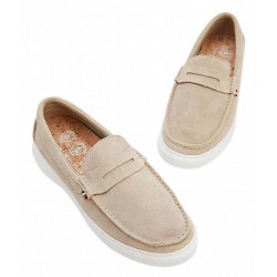 MOCASSINI tommy hilfiger IN PELLE SCAMOSCIATA beige