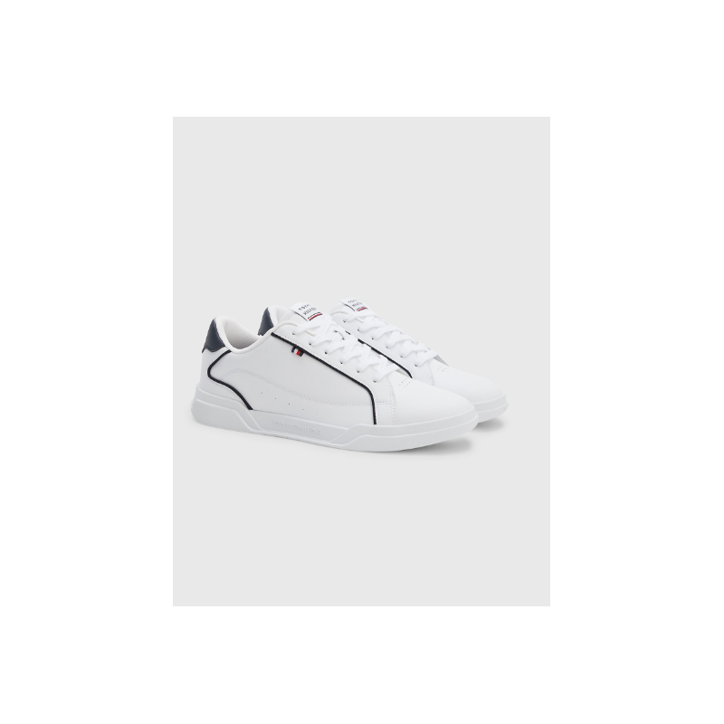 SNEAKERS tommy hilfiger STRINGATE in pelle white