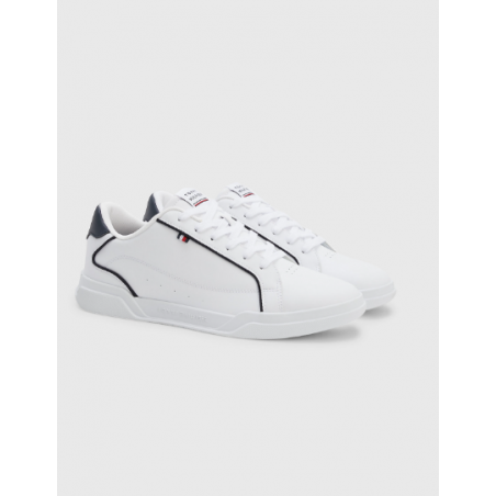 SNEAKERS tommy hilfiger STRINGATE in pelle white